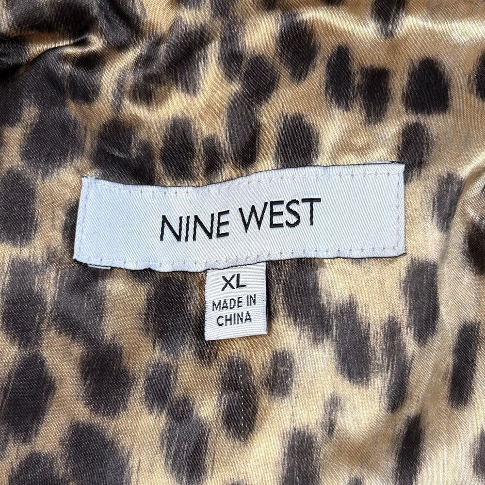 Nine West Parka Coat Jacket Faux Fur Trim Hood Pinkish-Beige Women's XL - Picture 3 of 16